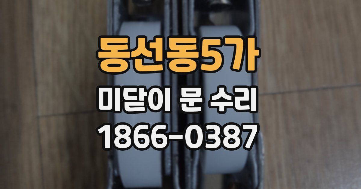 동선동5가 미닫이 문 수리