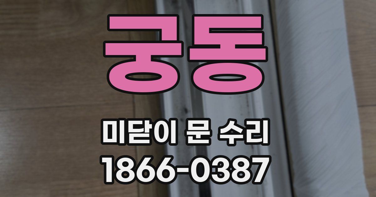 궁동 미닫이 문 수리