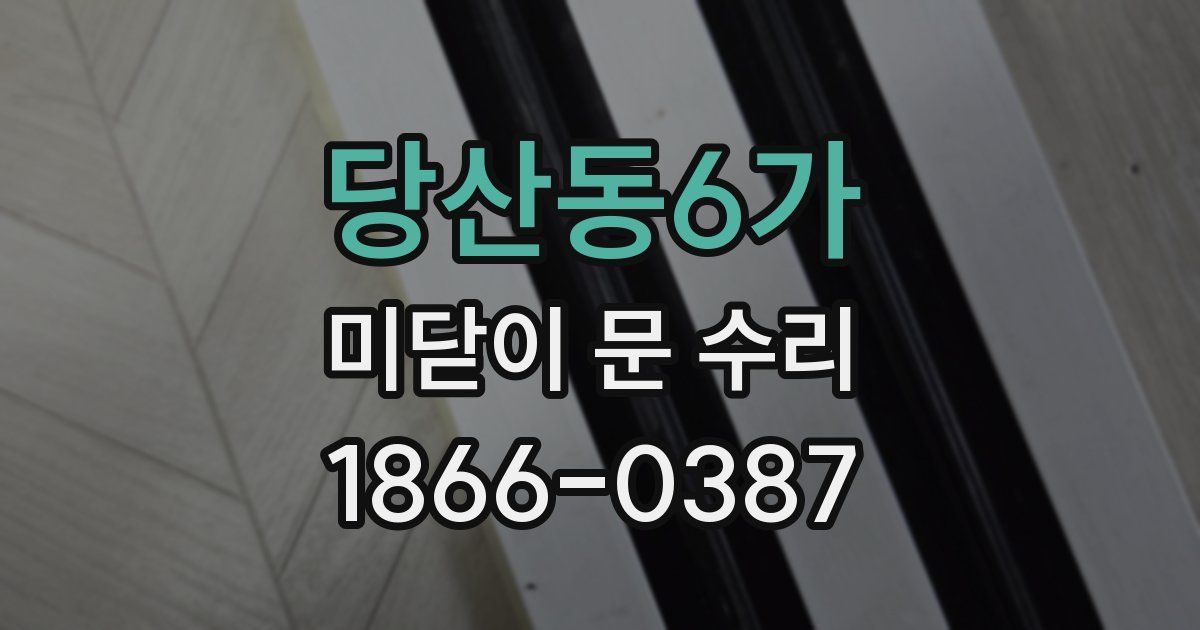 당산동6가 미닫이 문 수리