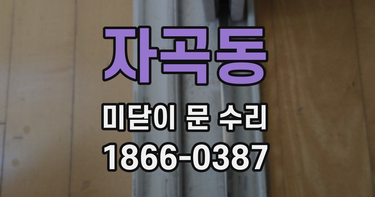 자곡동 미닫이 문 수리