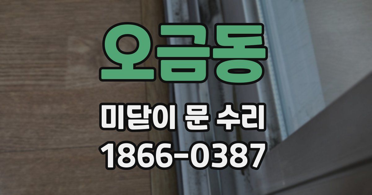 오금동 미닫이 문 수리