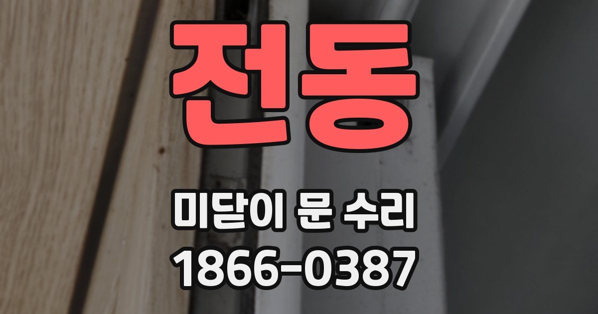 전동 미닫이 문 수리