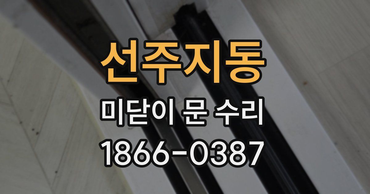 선주지동 미닫이 문 수리