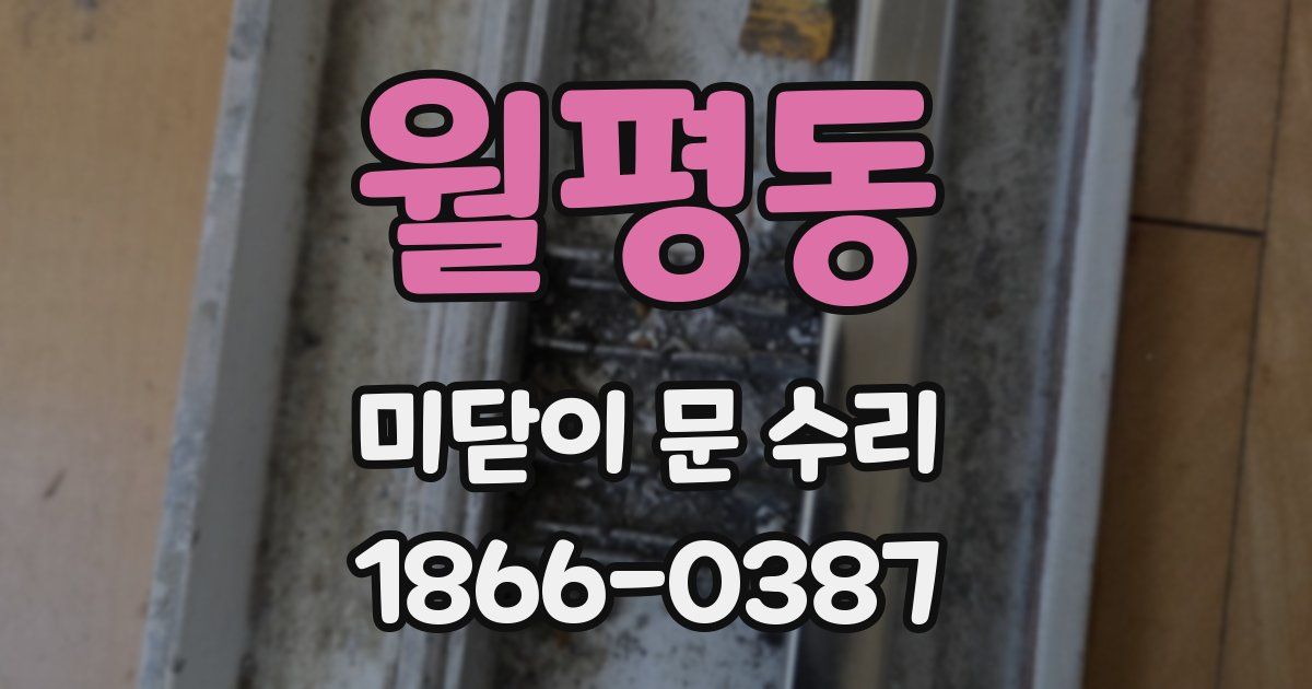월평동 미닫이 문 수리