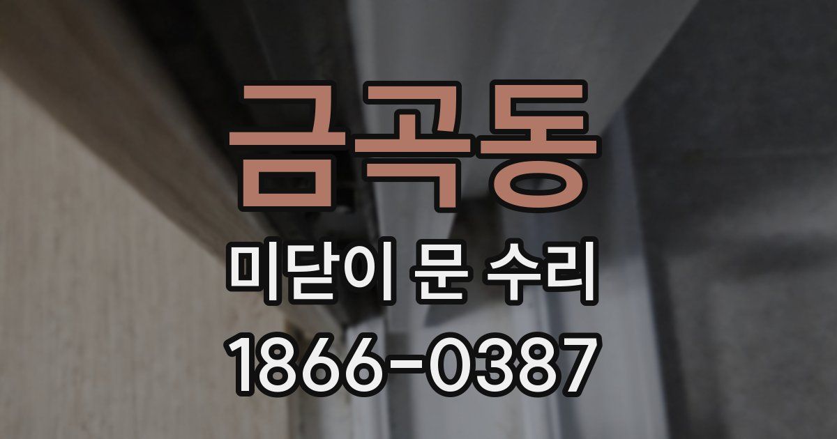 금곡동 미닫이 문 수리
