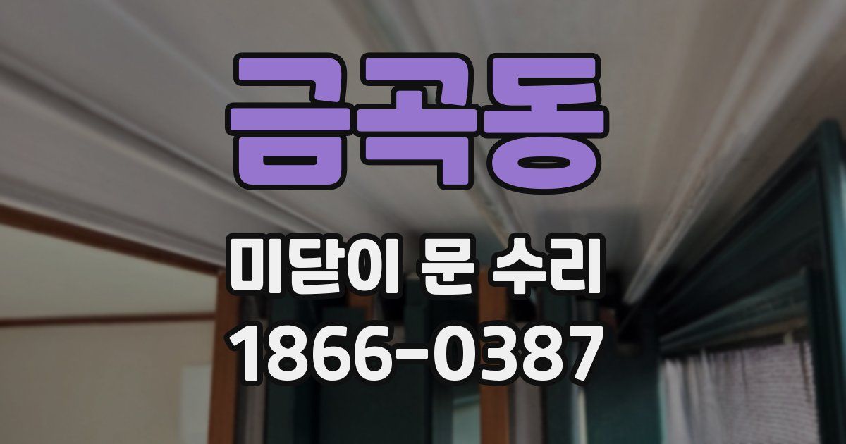 금곡동 미닫이 문 수리
