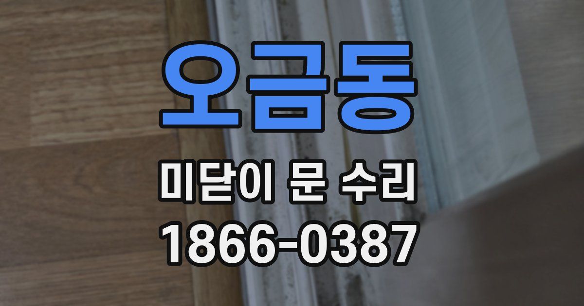 오금동 미닫이 문 수리