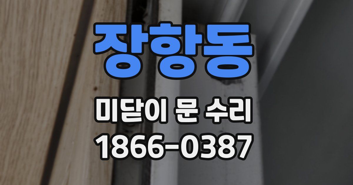 장항동 미닫이 문 수리