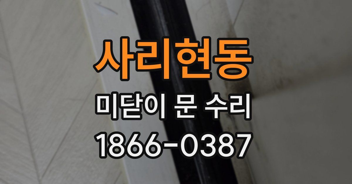 사리현동 미닫이 문 수리