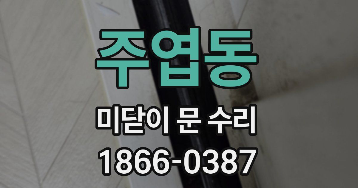 주엽동 미닫이 문 수리