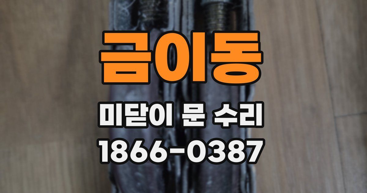 금이동 미닫이 문 수리