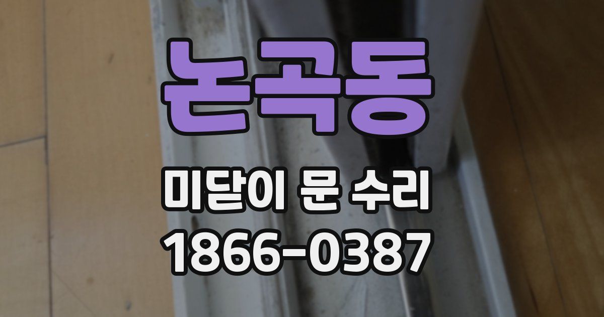 논곡동 미닫이 문 수리