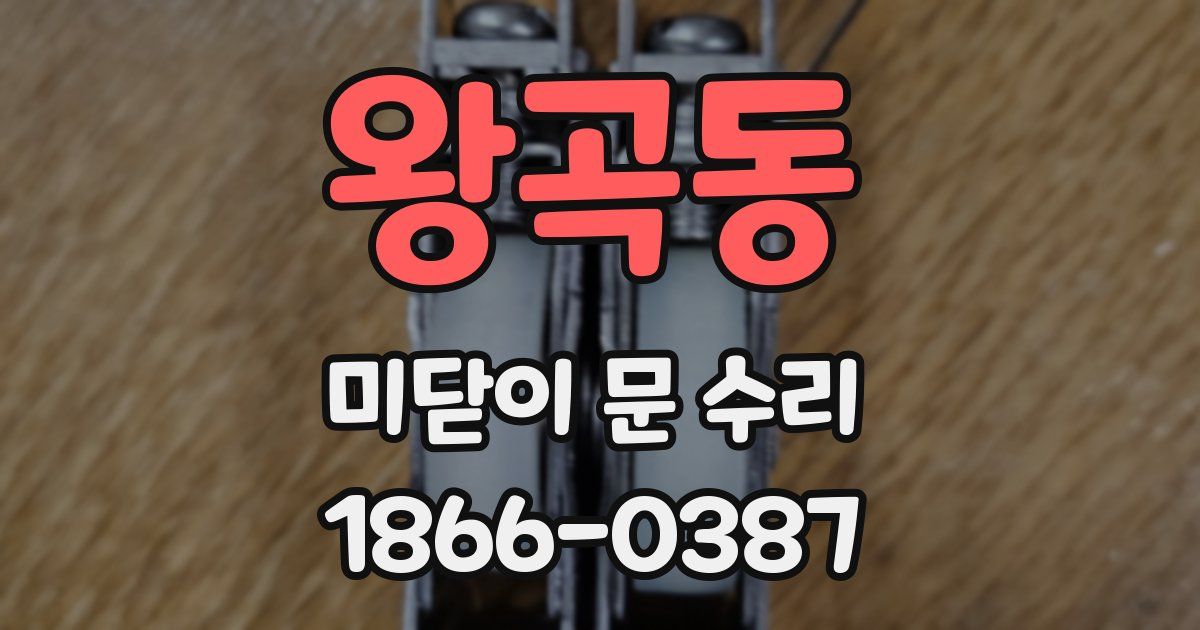 왕곡동 미닫이 문 수리