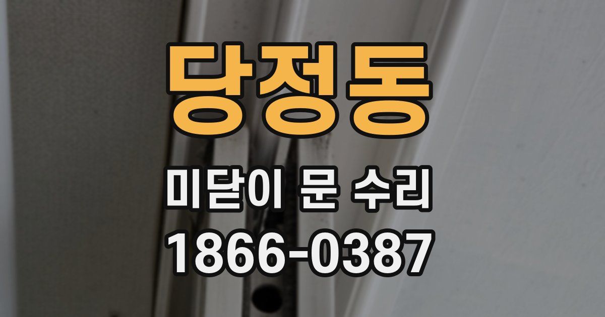 당정동 미닫이 문 수리