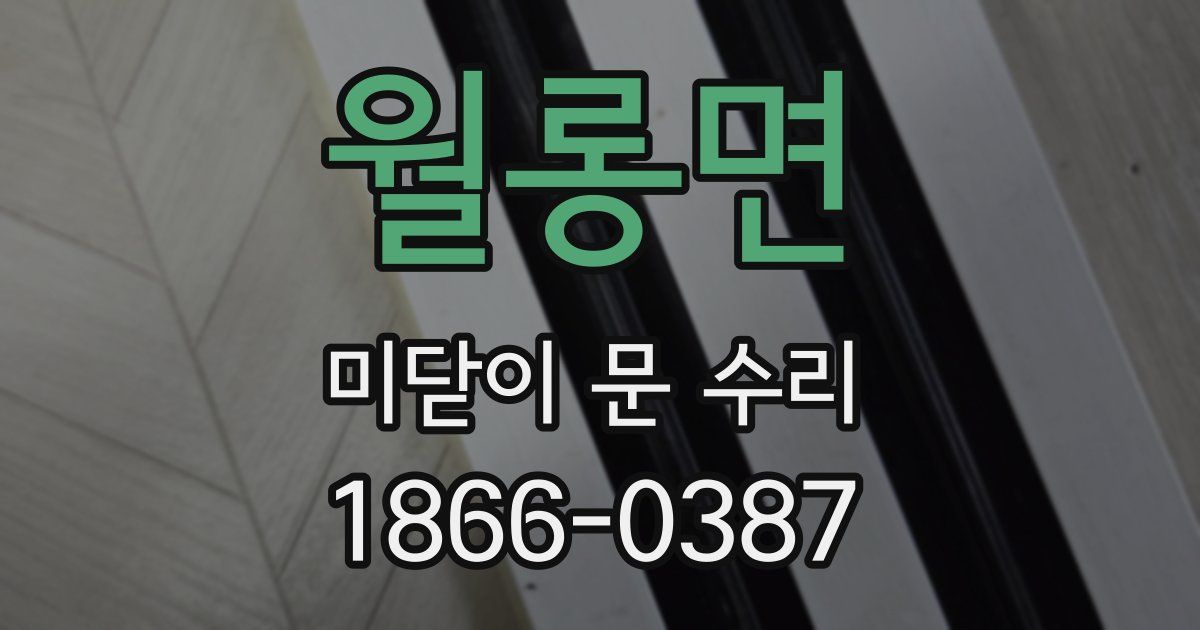 월롱면 미닫이 문 수리