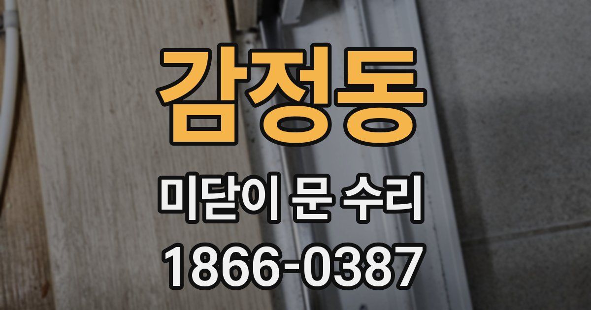 감정동 미닫이 문 수리