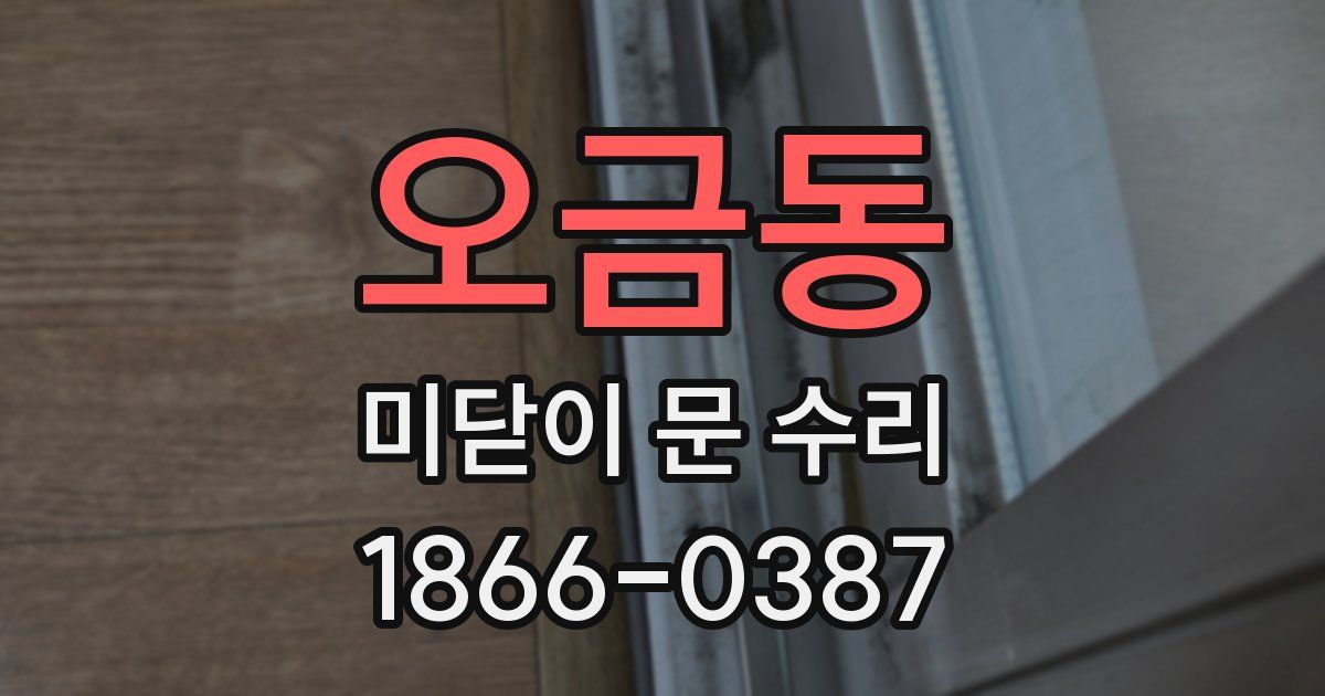 오금동 미닫이 문 수리