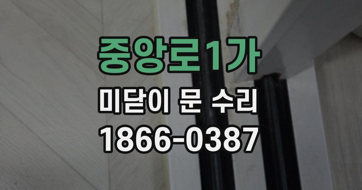 중앙로1가 미닫이 문 수리