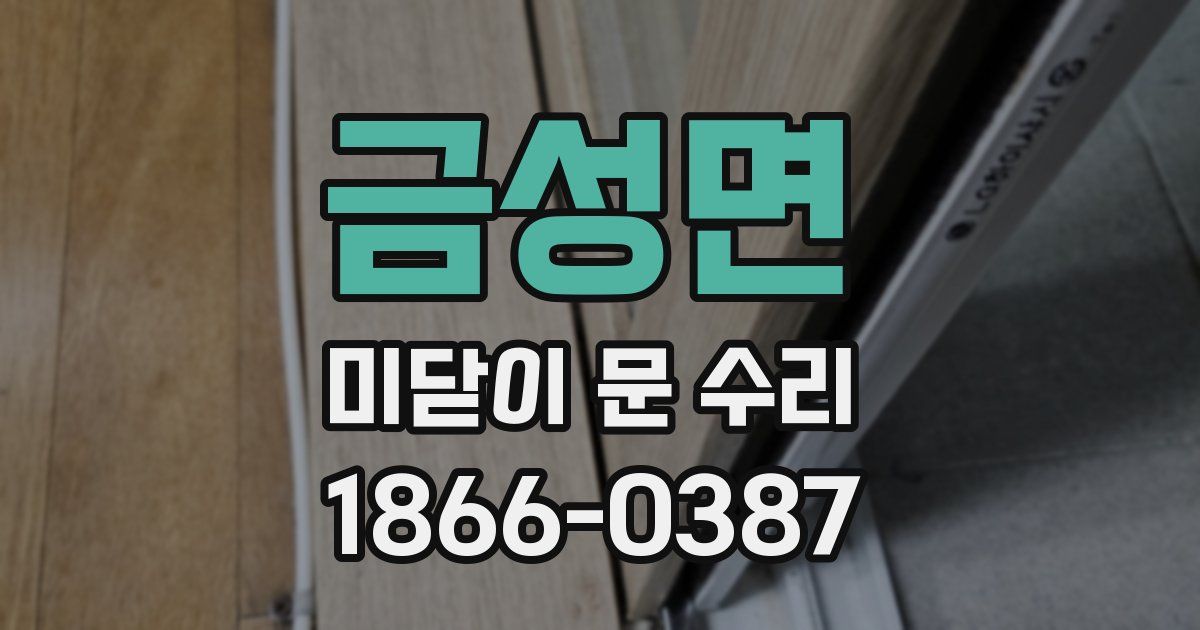 금성면 미닫이 문 수리