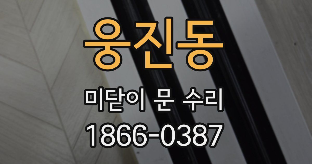 웅진동 미닫이 문 수리