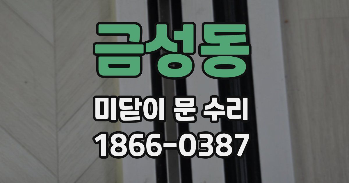 금성동 미닫이 문 수리