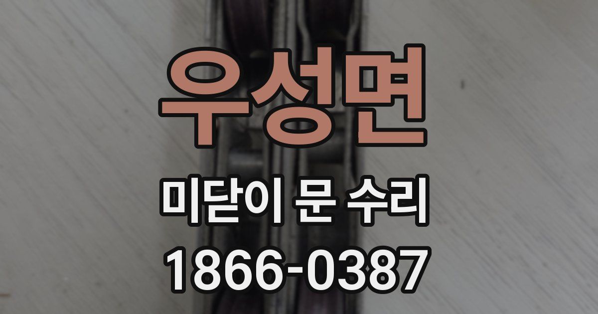 우성면 미닫이 문 수리