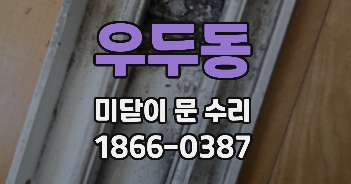 우두동 미닫이 문 수리