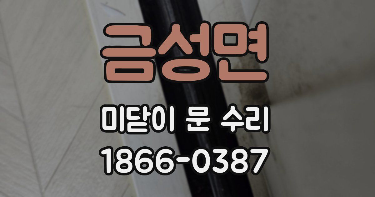금성면 미닫이 문 수리