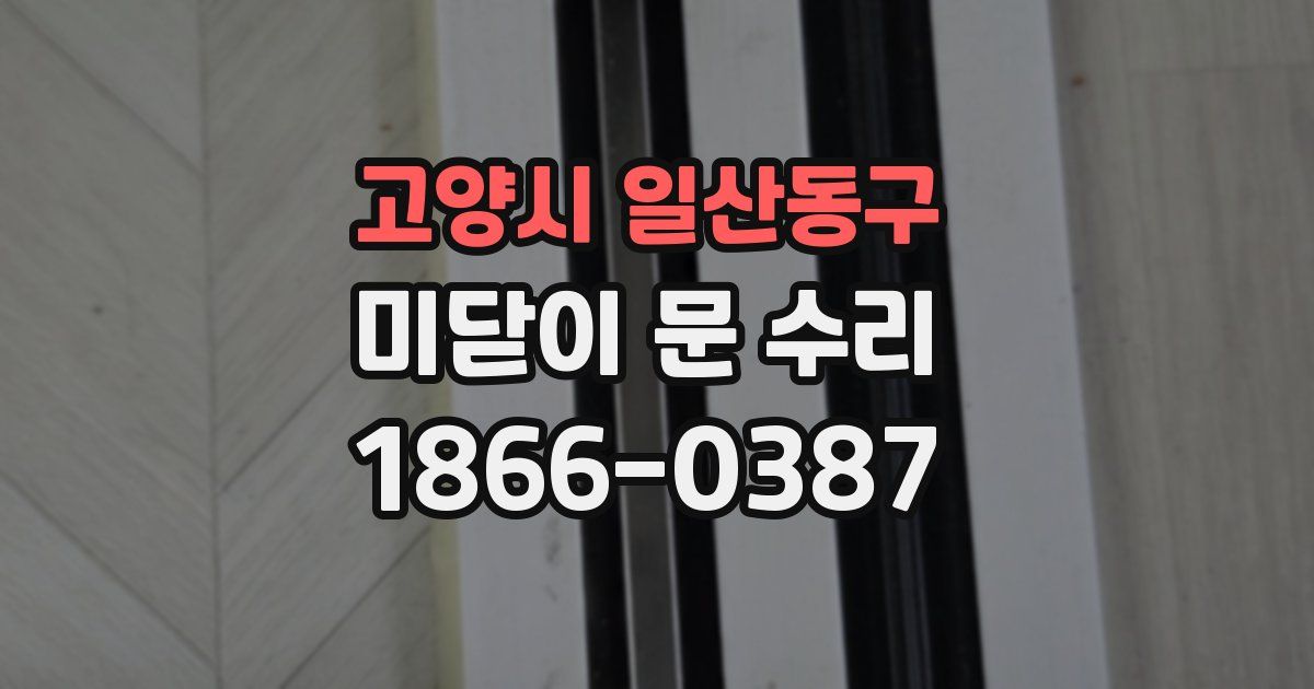 고양시 일산동구 미닫이 문 수리
