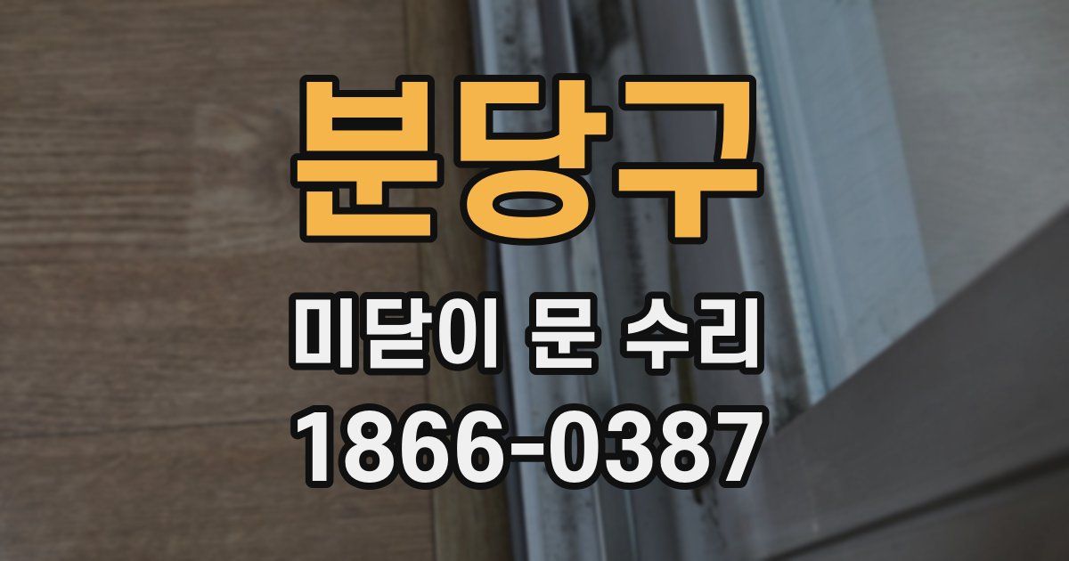 분당구 미닫이 문 수리