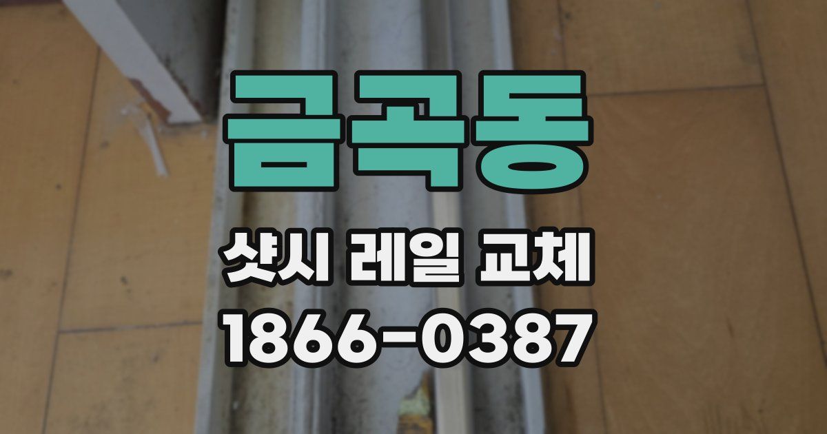 금곡동 샷시 레일 교체