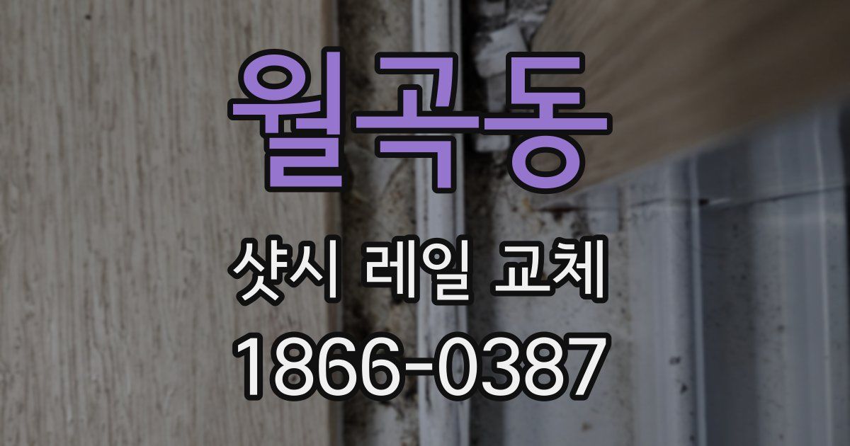 월곡동 샷시 레일 교체