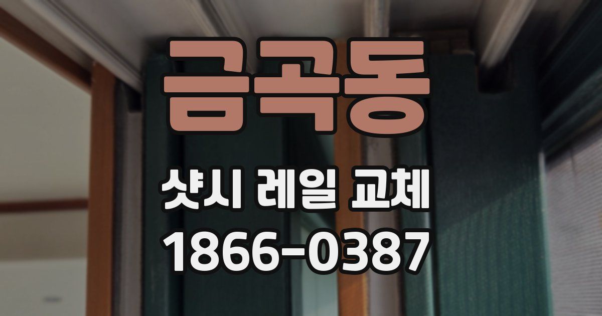 금곡동 샷시 레일 교체