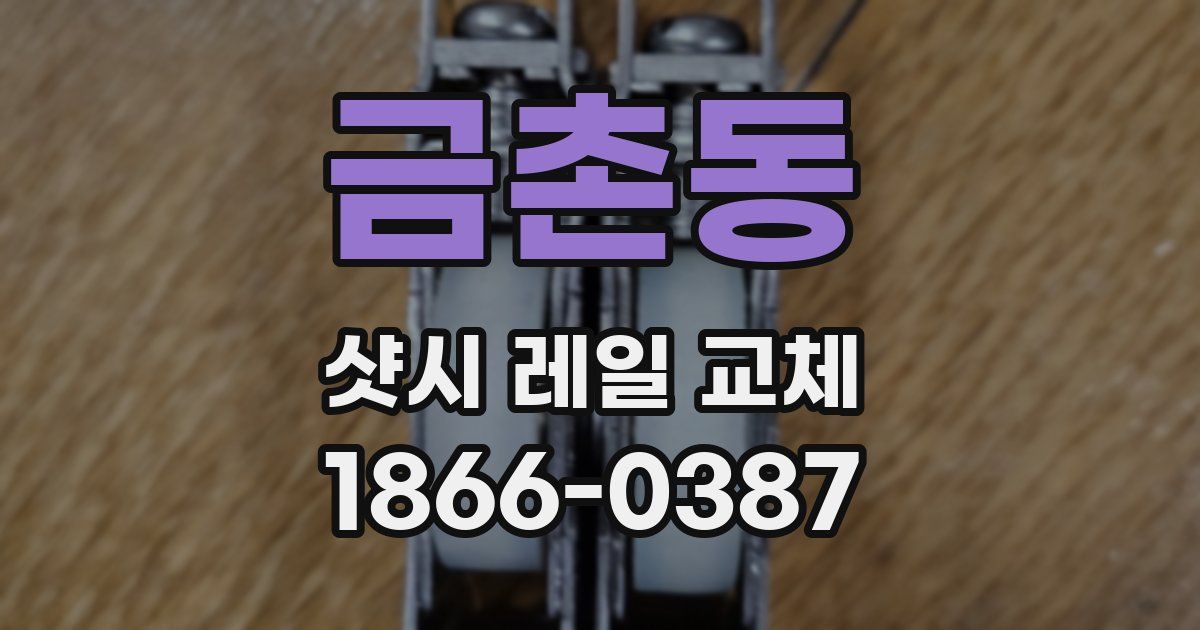 금촌동 샷시 레일 교체