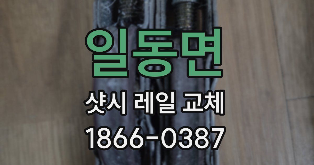 일동면 샷시 레일 교체