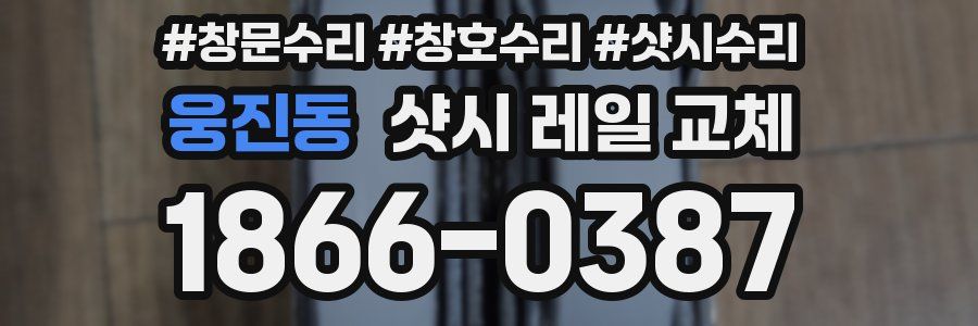 웅진동 샷시 레일 교체