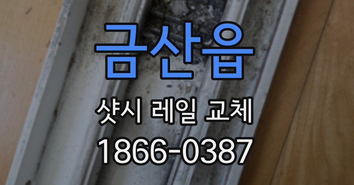 금산읍 샷시 레일 교체
