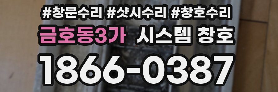 금호동3가 시스템 창호