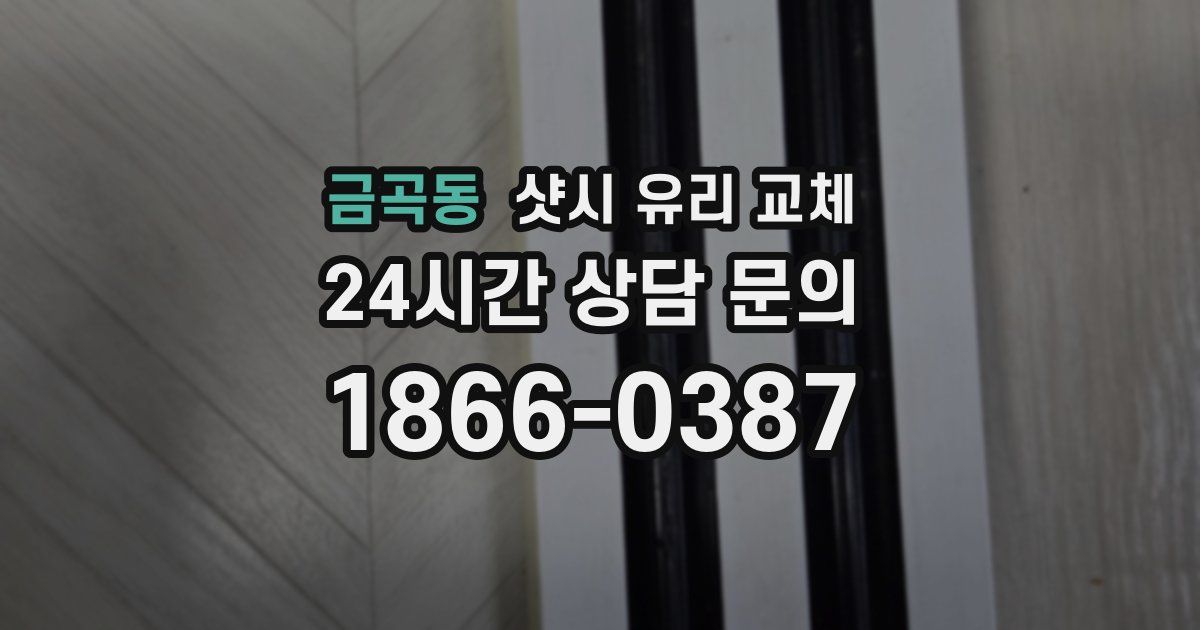 금곡동 샷시 유리 교체