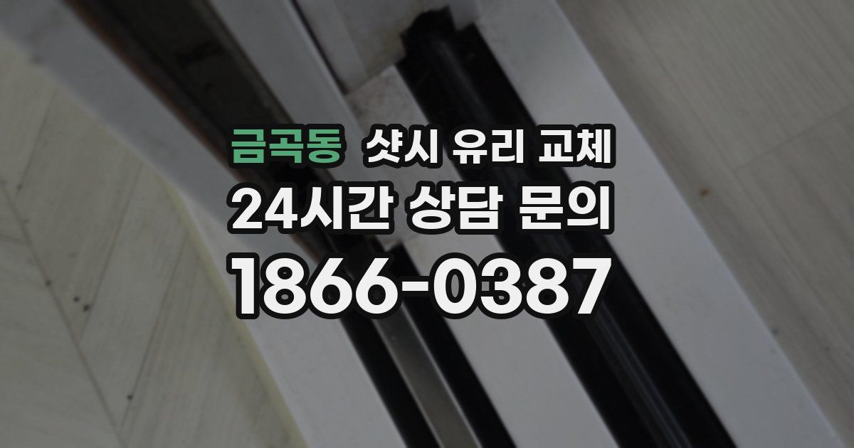 금곡동 샷시 유리 교체