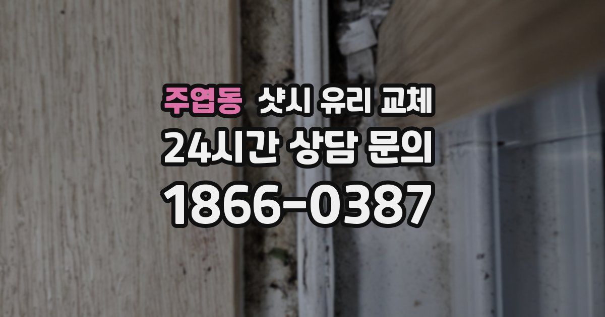 주엽동 샷시 유리 교체