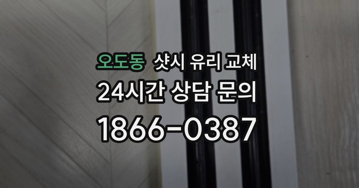 오도동 샷시 유리 교체