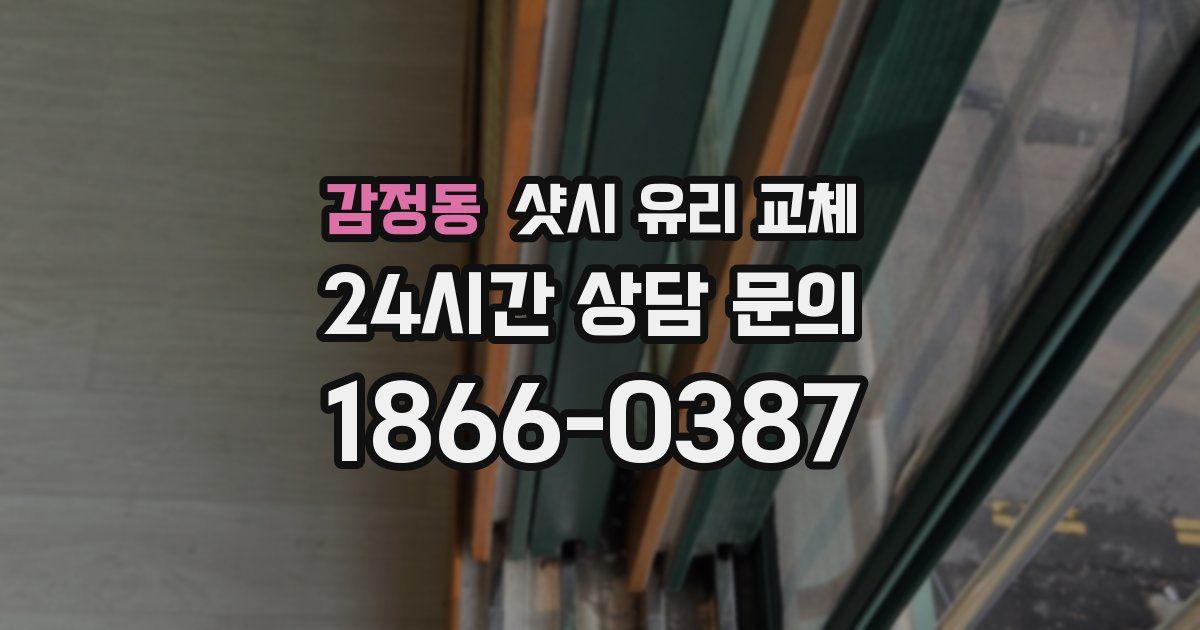 감정동 샷시 유리 교체
