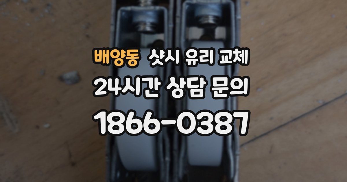 배양동 샷시 유리 교체