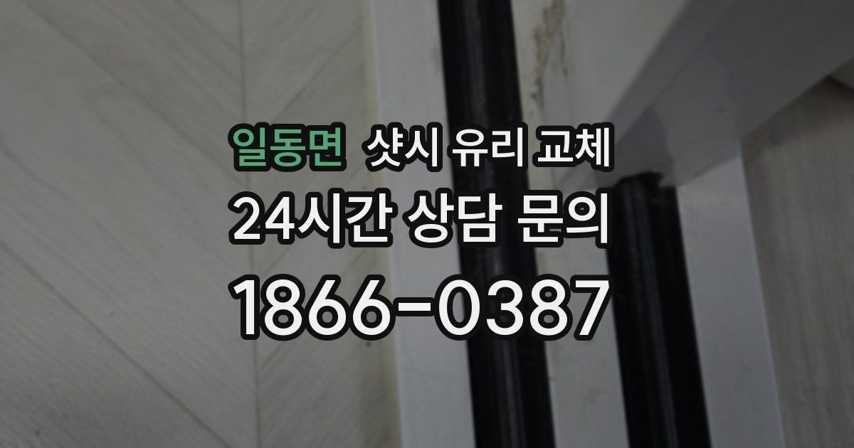 일동면 샷시 유리 교체