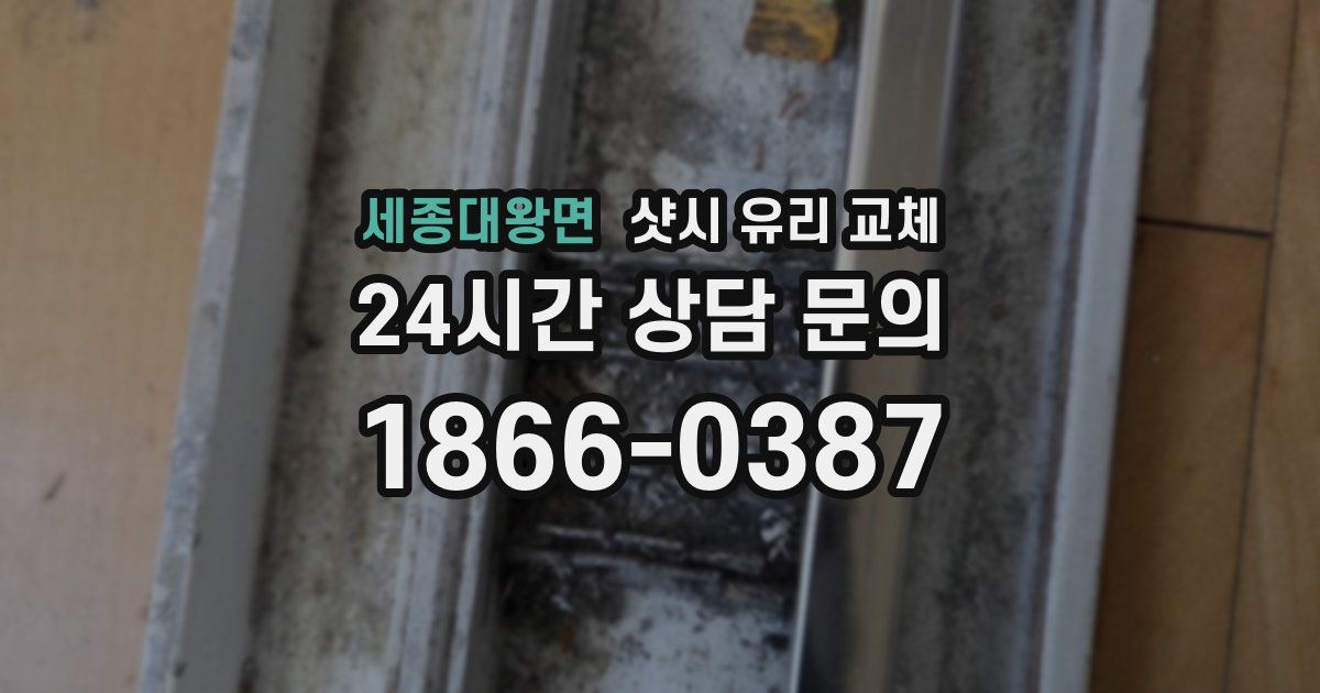 세종대왕면 샷시 유리 교체