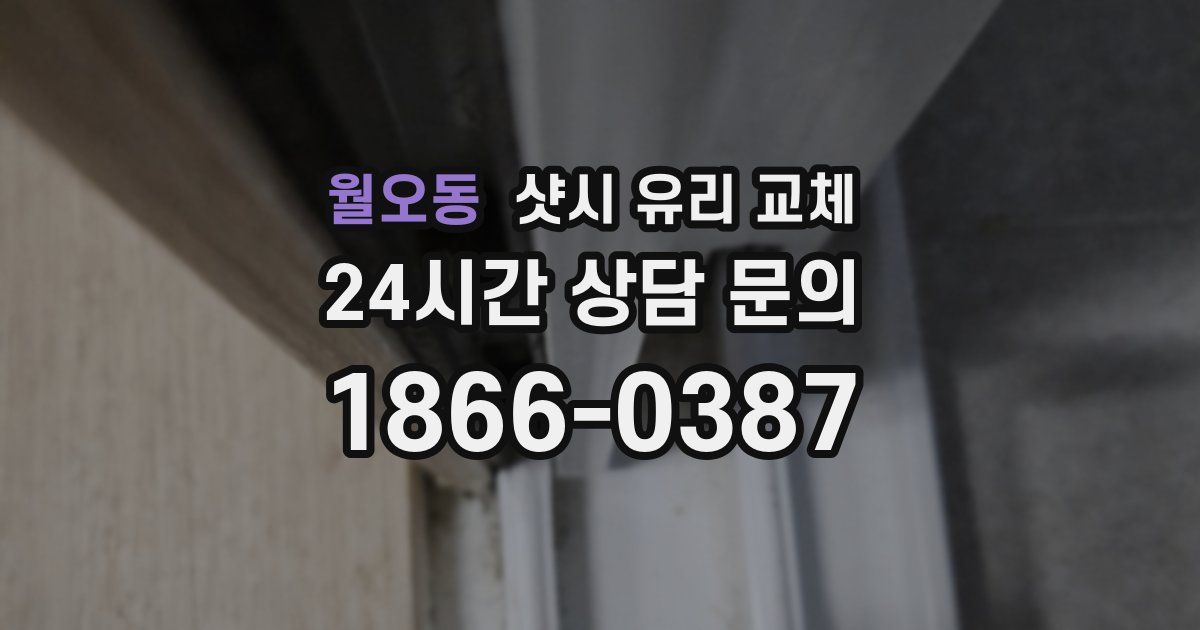 월오동 샷시 유리 교체
