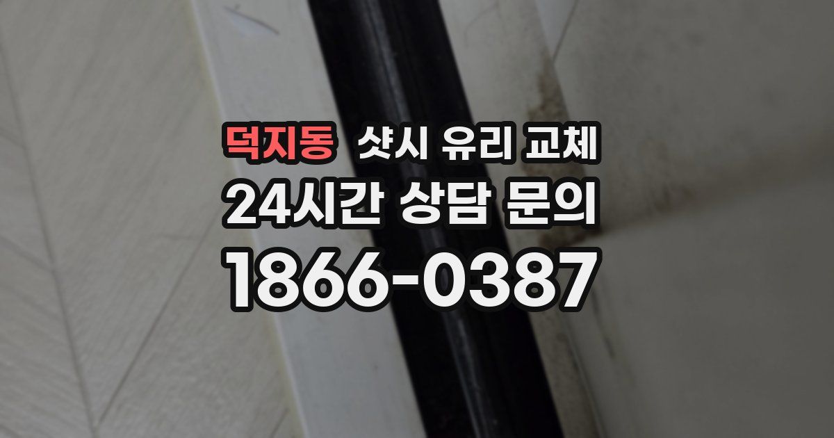 덕지동 샷시 유리 교체