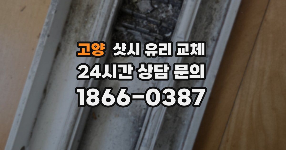 고양 샷시 유리 교체
