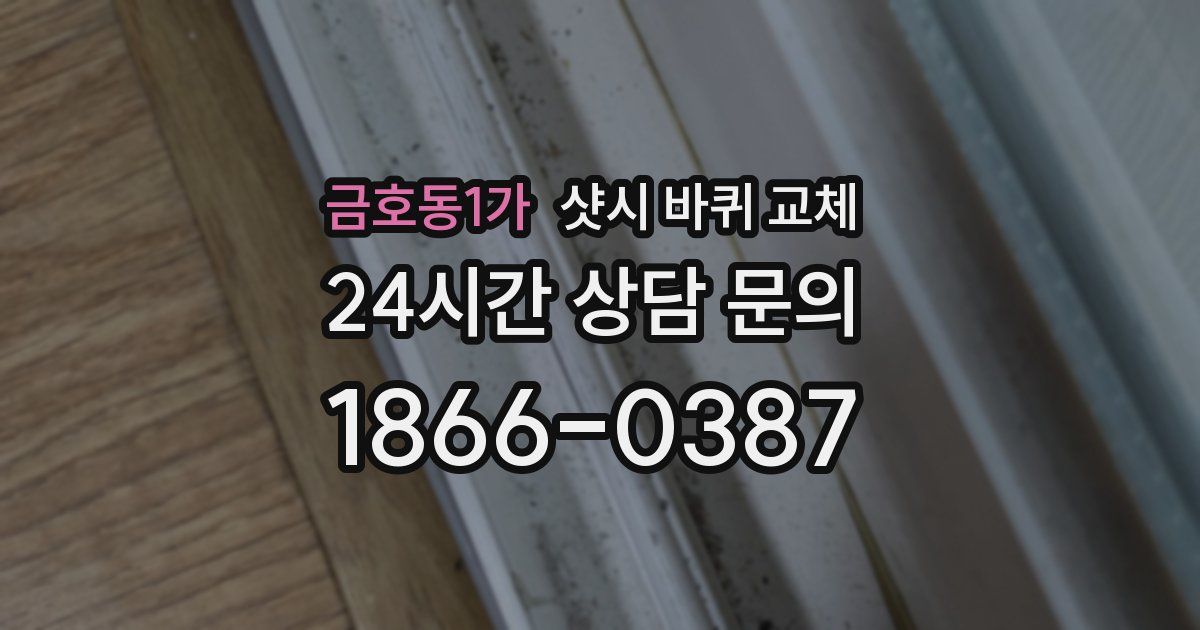 금호동1가 샷시 바퀴 교체